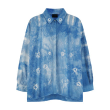 Indigo Tie-Dyed Oversized Shirt