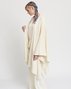 Ivory Knitted Poncho